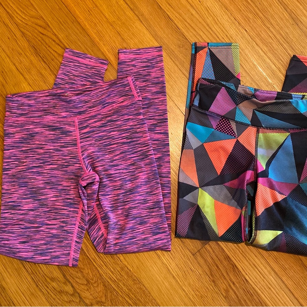 Girl Leggins Lot Large (10/12) GapFit and 90 Degree Lot of 2